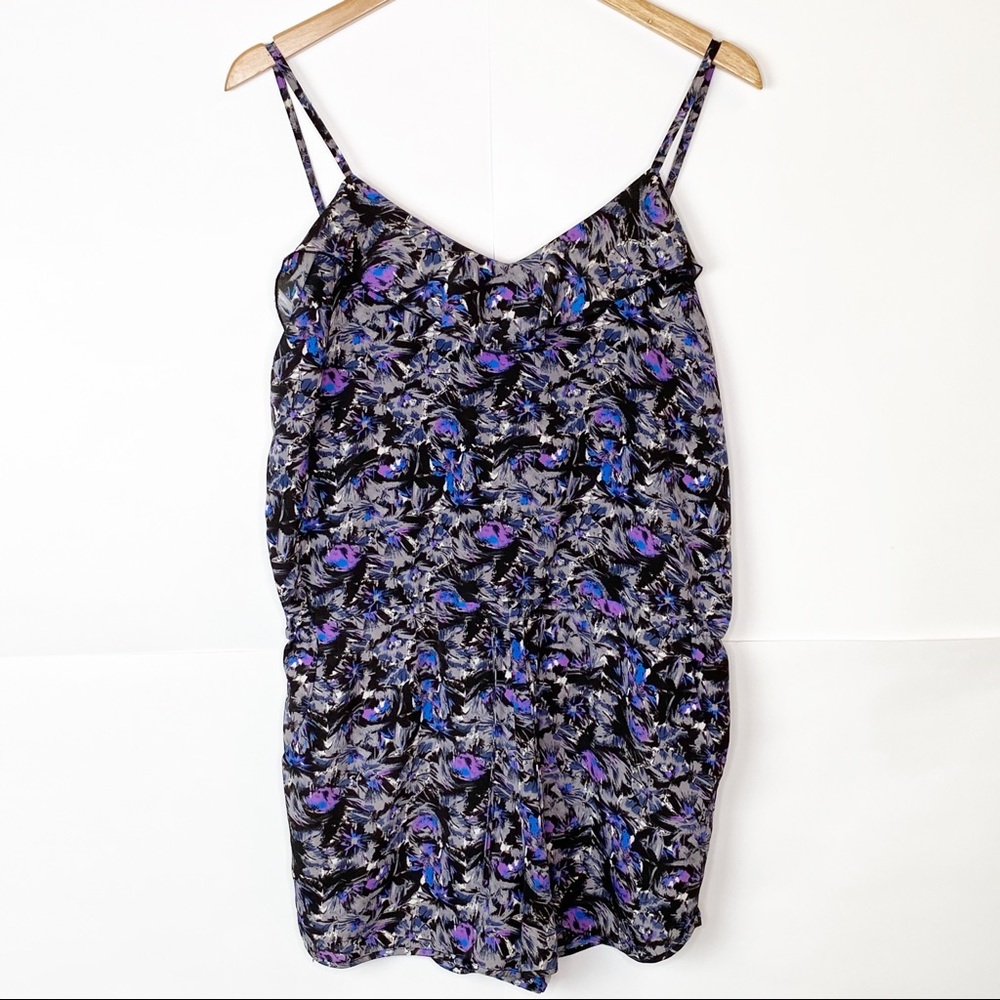 EUC Kimchi Blue Black Purple Printed Romper
